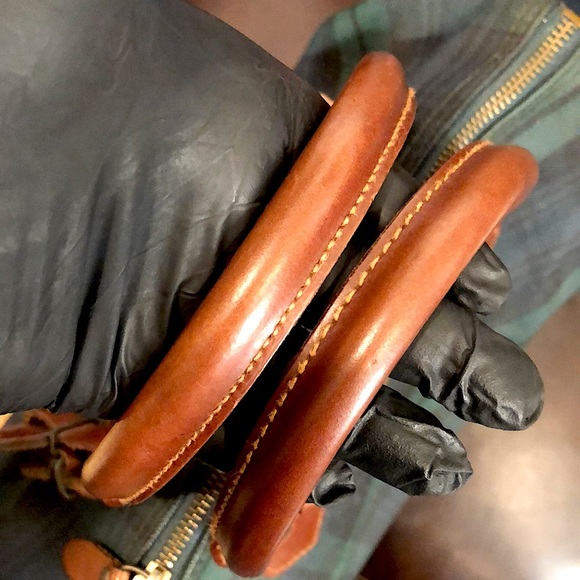 M RALPH LAUREN Black Watch Plaid Speedy Carry On Boston Travel Bag 30cm - Picture 13 of 17